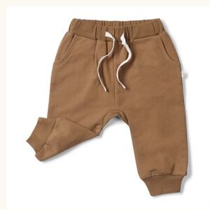 Organic Cotton Jogger Pants - Walnut Solid
By Makemake Organics NWT Sz 6_12m
